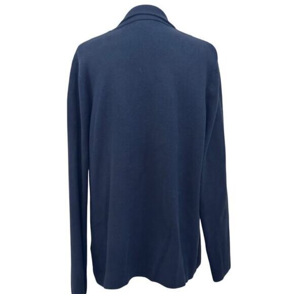 J. Crew Factory Schoolboy Sweater Jacket, black, XXL, academia, old money, soft - Picture 3 of 5